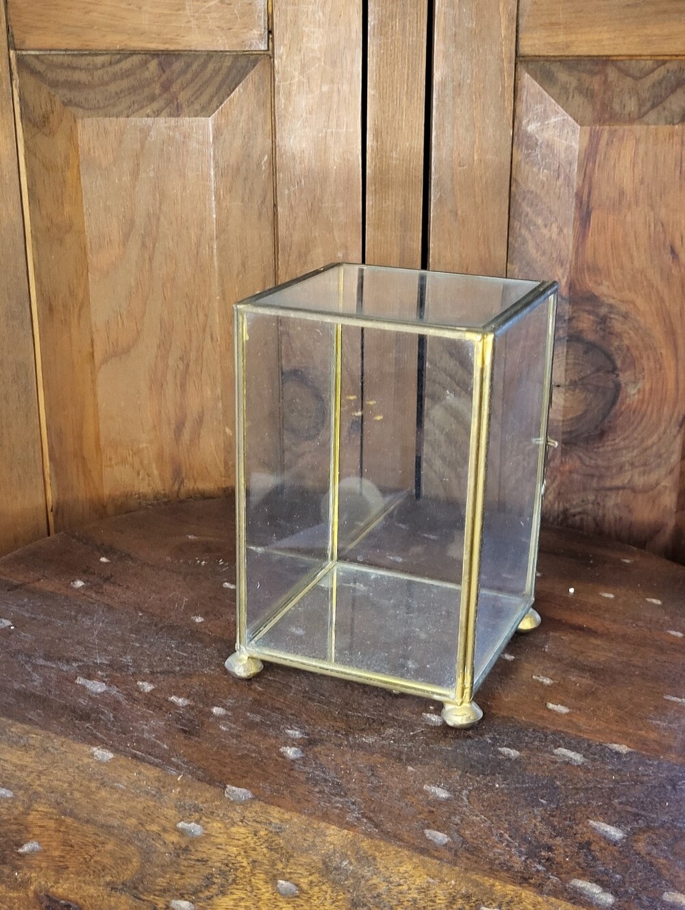 Glass Display Box with Brass Frame - Picture 7 of 10